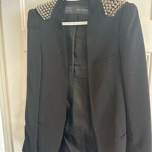 Zara Black Studded Women's Jacket